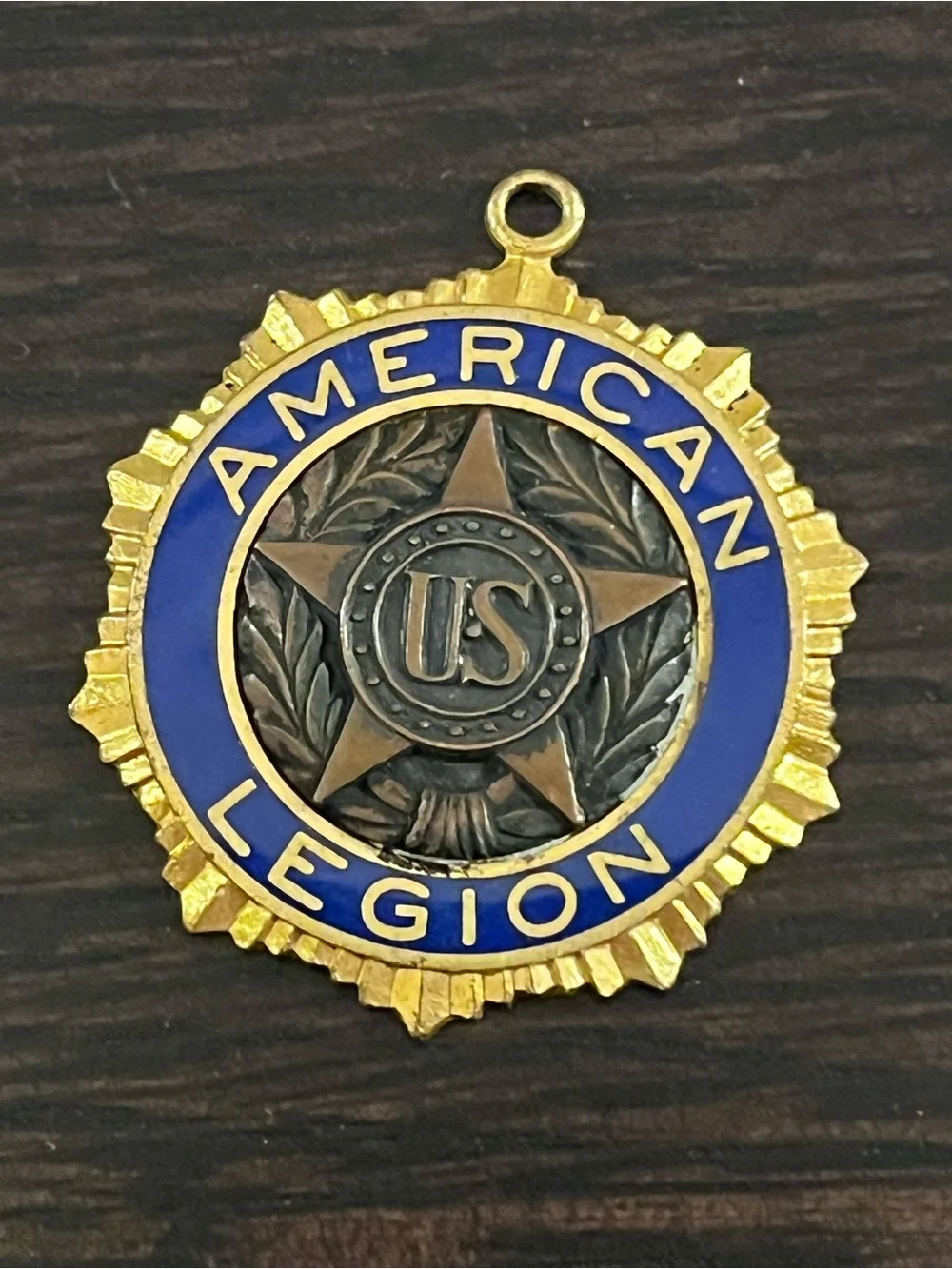 Vintage American Legion Past Commander Medal Bastian Bros Pat 1919
